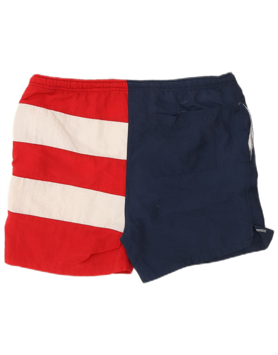 Shorts de natação vintage masculino gráfico médio multicolorido Colourblock Nylon