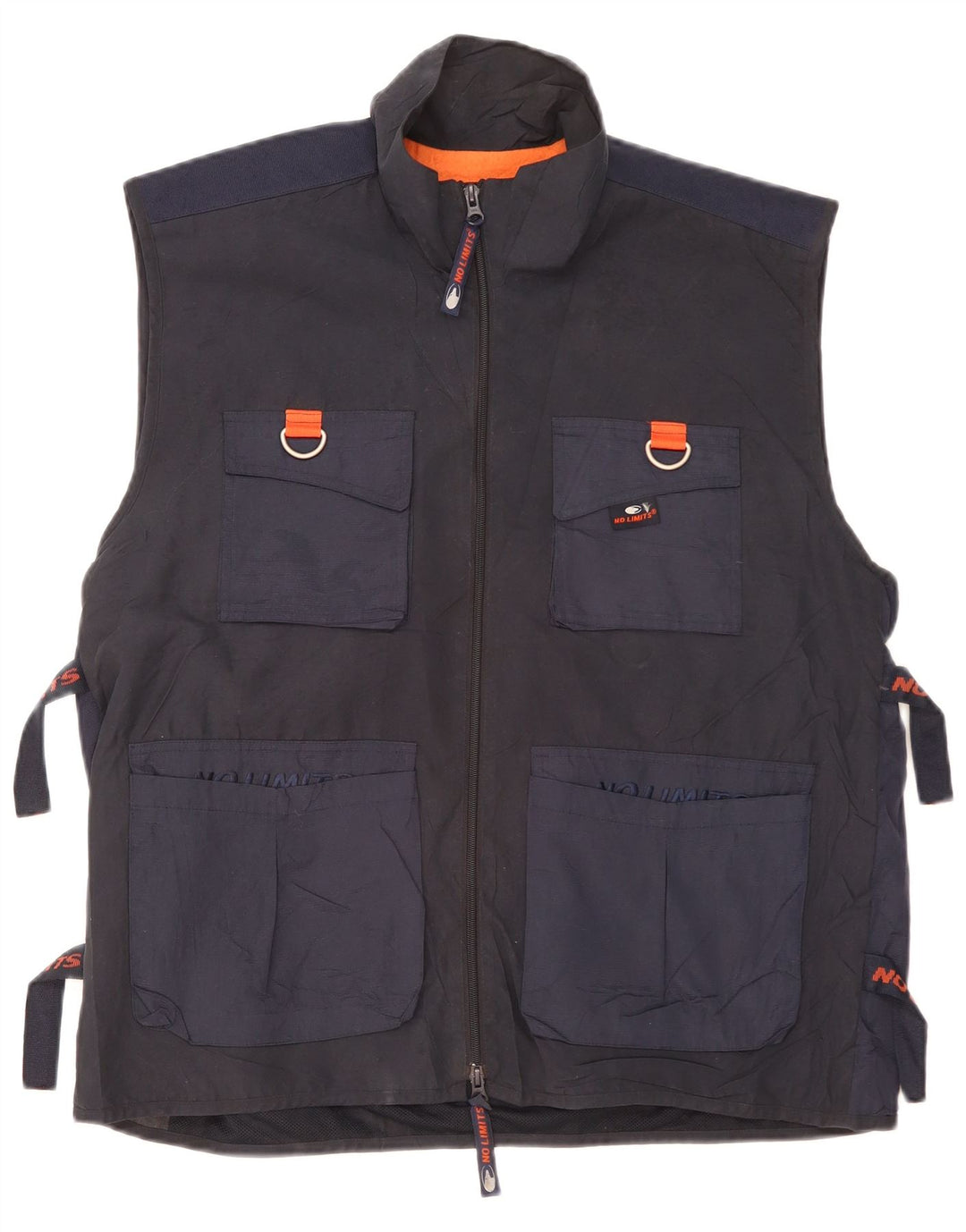 No Limits Masculino Utility Gilet UK 40 Grande Poliéster Azul Marinho