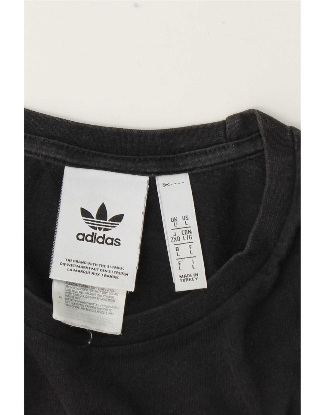 Camiseta Adidas Masculina Graphic Top Grande Algodão Cinza