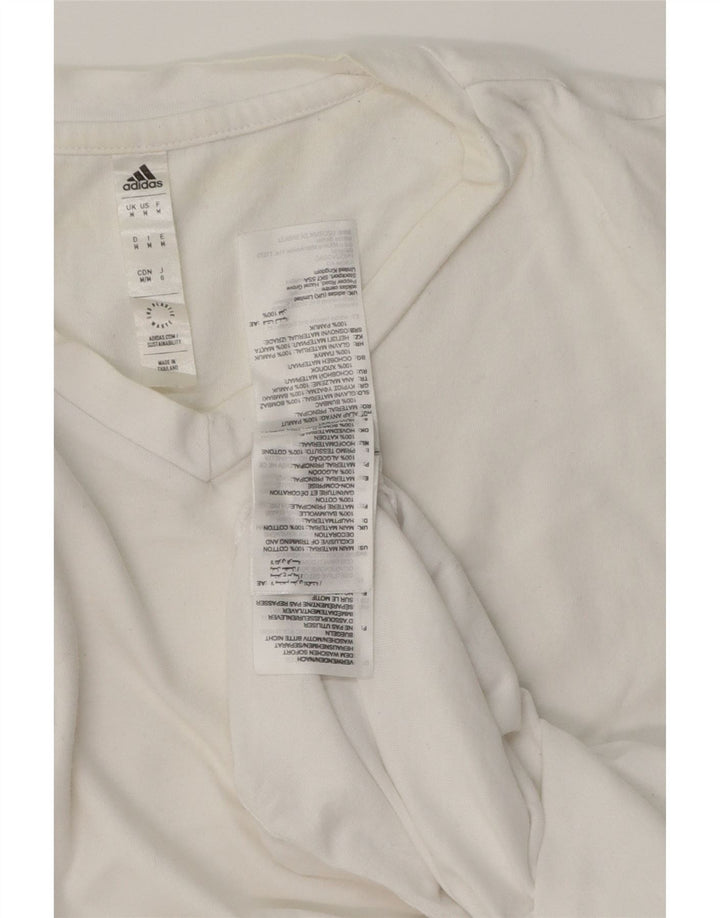 ADIDAS Camiseta Masculina Top Médio Algodão Branco