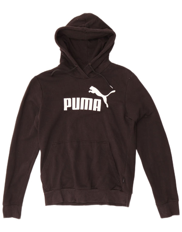 Puma feminino gráfico moletom com capuz Reino Unido 10 pequeno preto