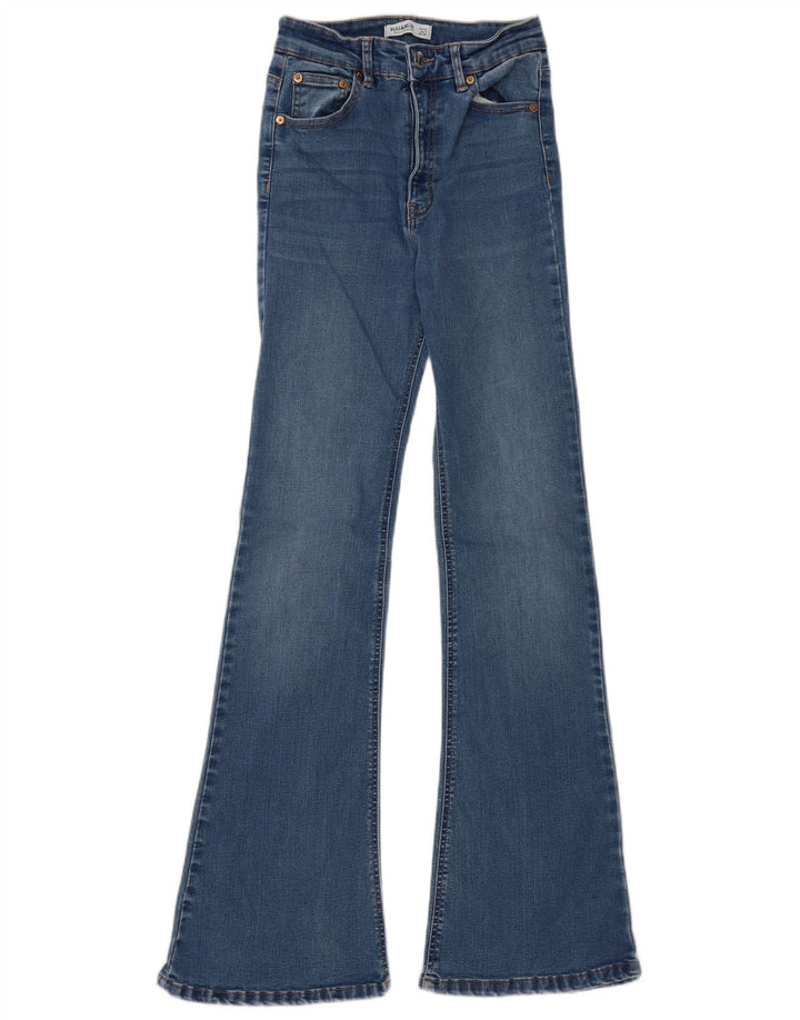Jeans Flare Feminino Pull & Bear EU 36 Pequeno W26 L32 Azul