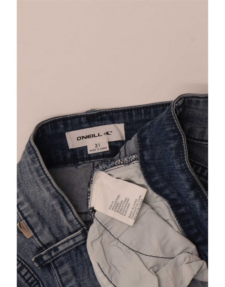 Shorts jeans feminino O'Neill W31 algodão azul médio