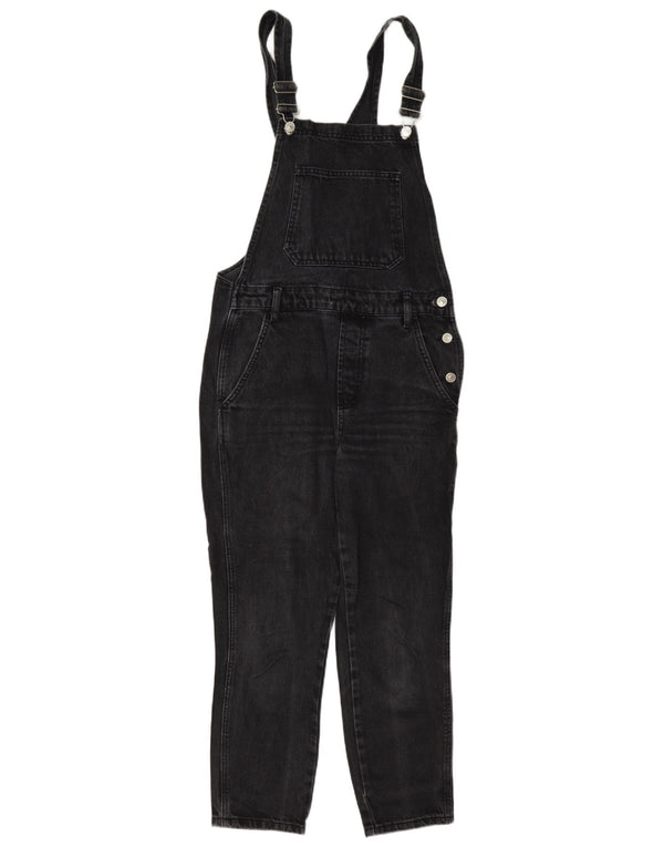 Macacão feminino Topshop Slim Jeans UK 8 pequeno W27 L26 algodão cinza