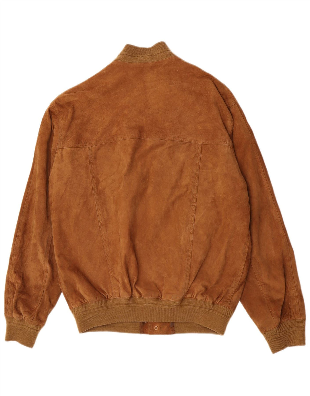 Jaqueta bomber masculina vintage de camurça IT 50 grande marrom