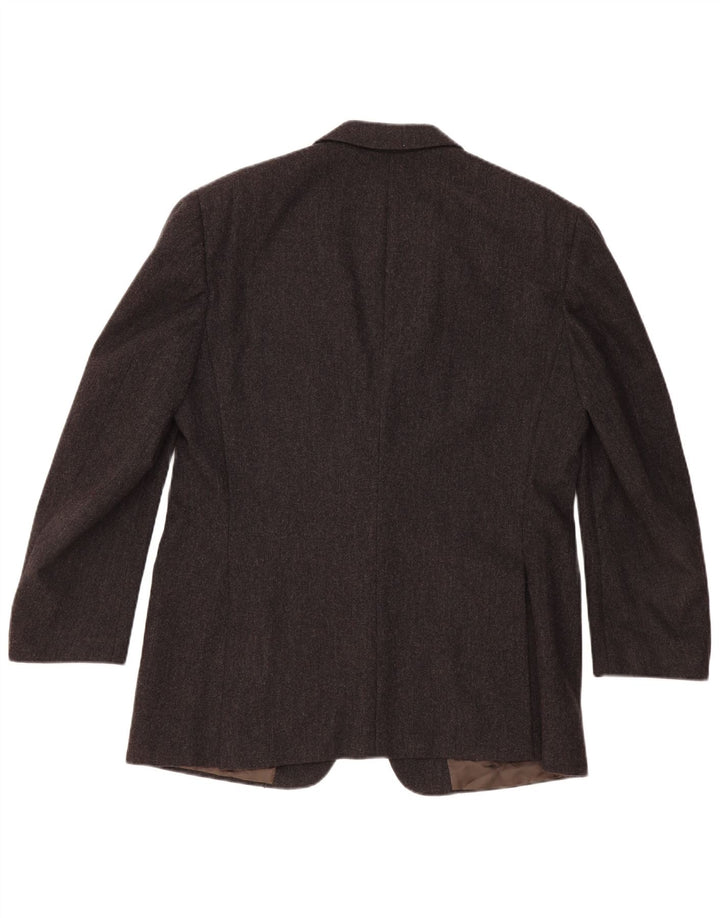 Jaqueta blazer masculina Burberrys com 2 botões IT 54 XL lã cinza