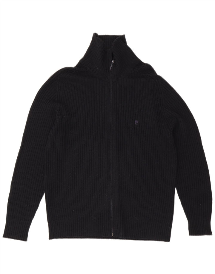 Suéter cardigã masculino Pierre Cardin médio azul marinho