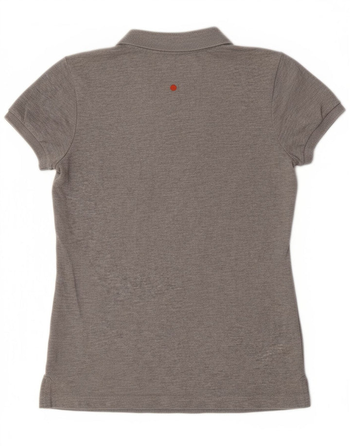 Camisa polo feminina MISTRAL UK 12 algodão cinza médio