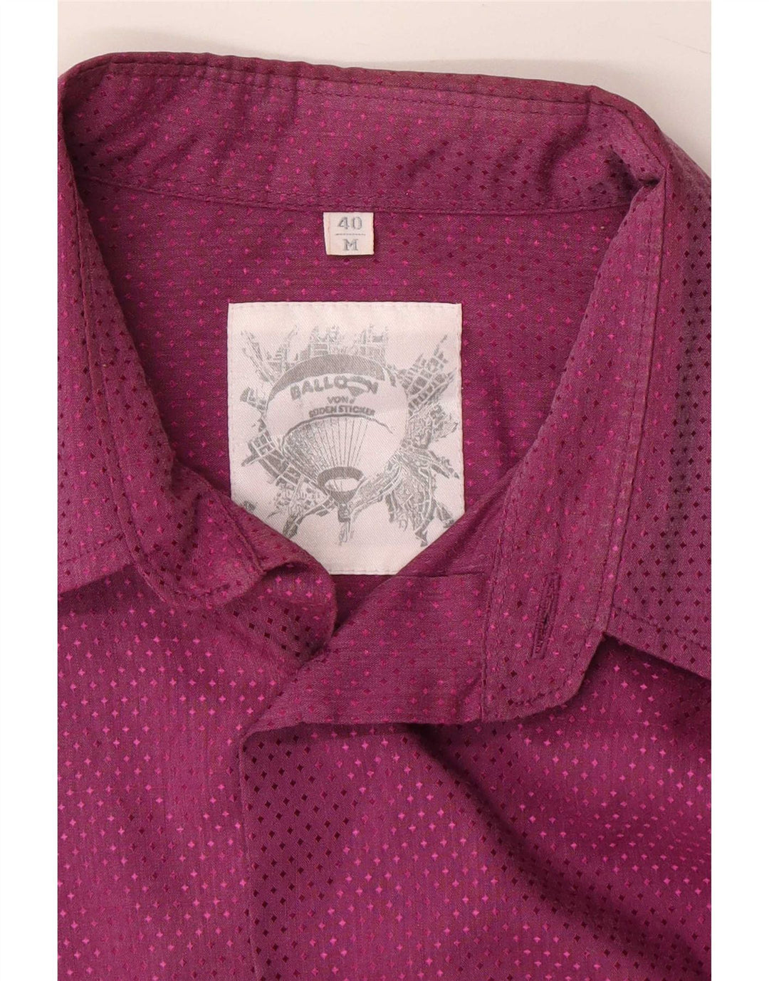 Camisa masculina balão tamanho 40 marrom médio manchado