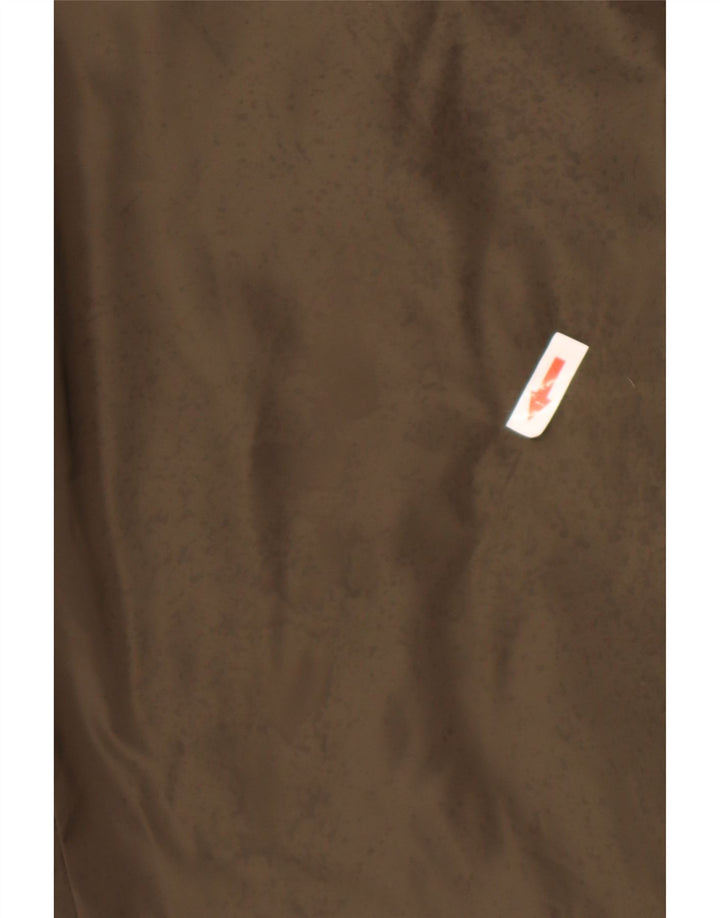 Zara Jaqueta bomber masculina com capuz Reino Unido 44 2XL Poliéster cáqui
