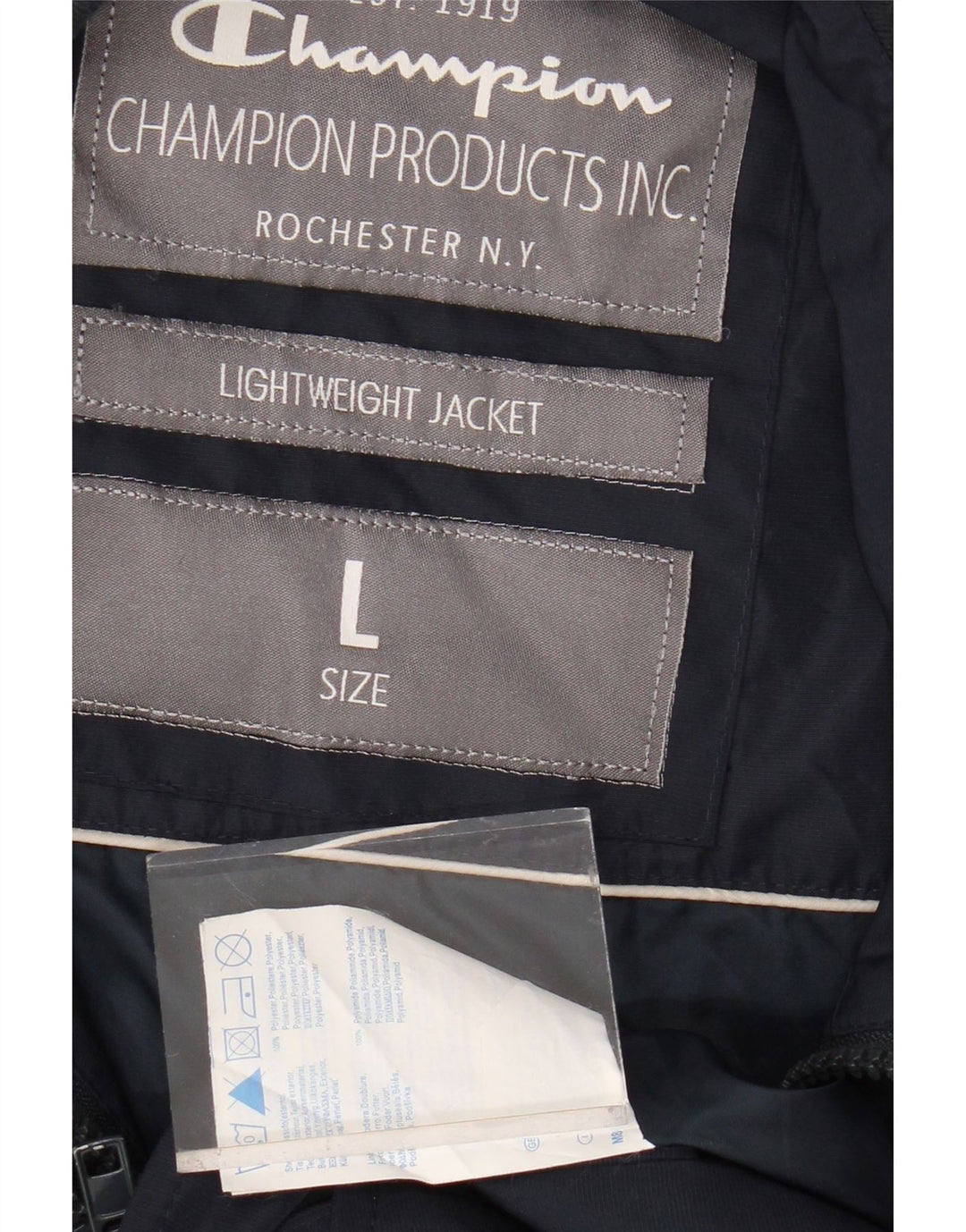 Jaqueta utilitária masculina CHAMPION UK 40 grande poliéster azul marinho