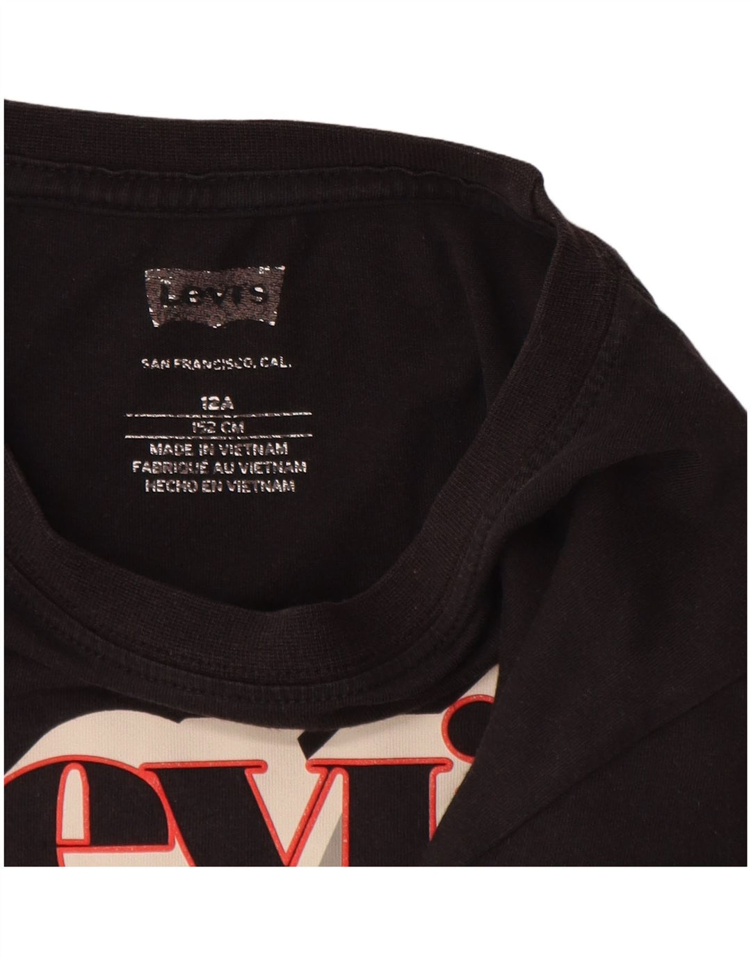 Camiseta gráfica LEVI'S Boys 11-12 anos azul marinho