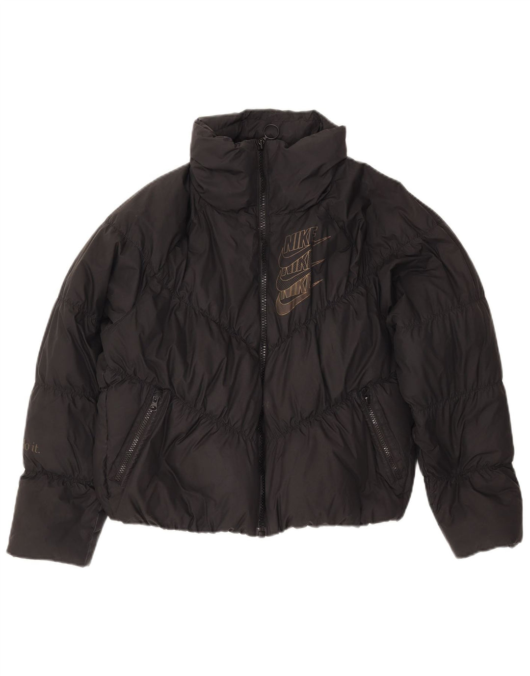 Jaqueta Nike Feminina Oversized Graphic Acolchoada UK 6 XS Poliéster Preto