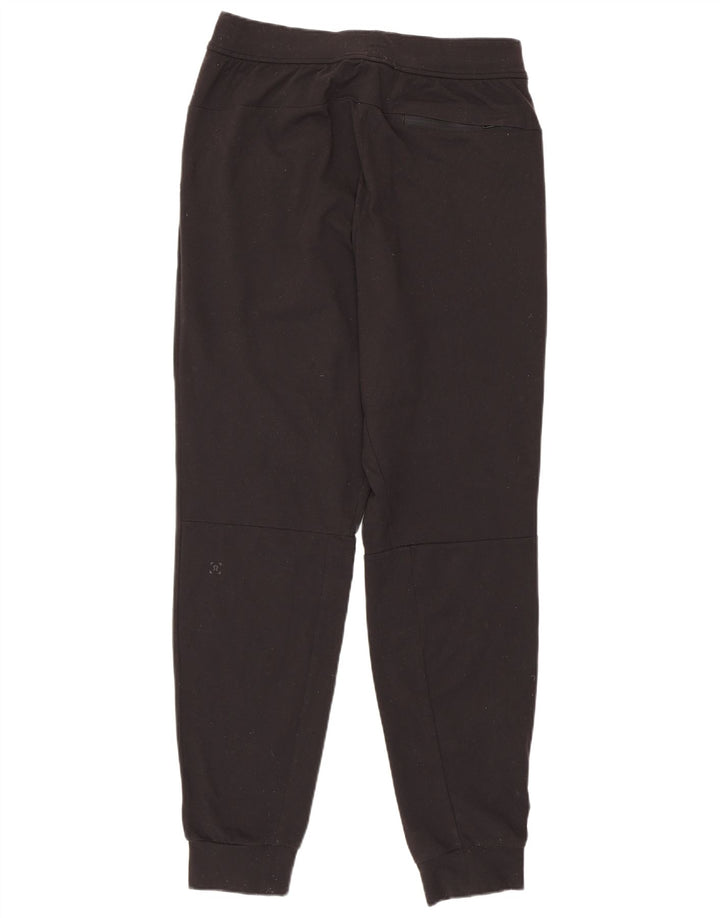 Lululemon Mens Calças de treino Joggers poliéster preto médio