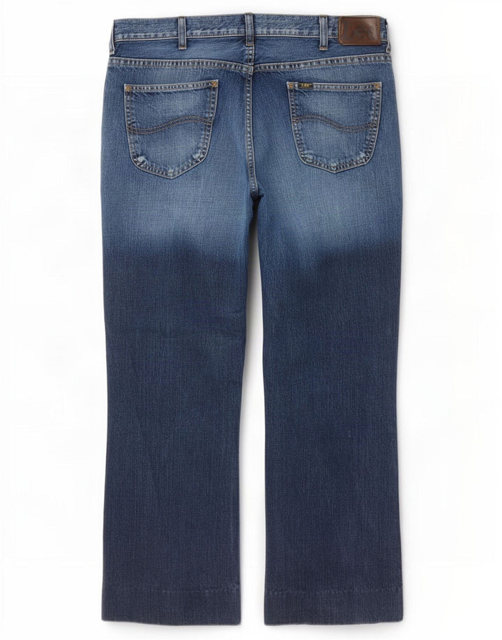 Lee Mens Denver Bootcut Jeans W38 L29 Azul Marinho Algodão