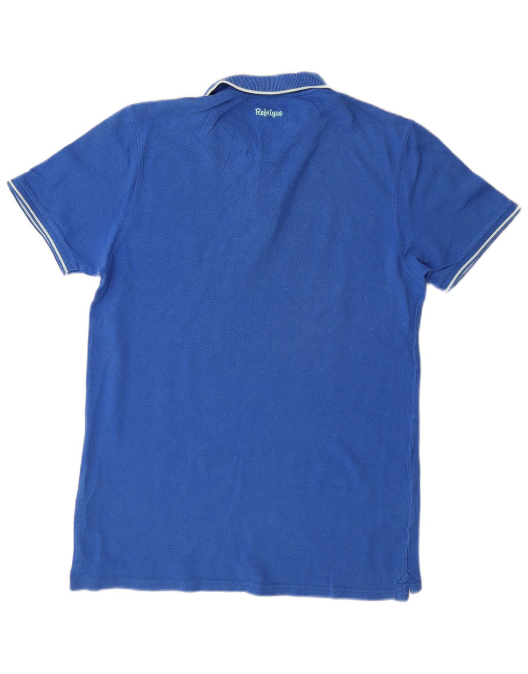 Camisa polo masculina REFRIGUE algodão azul médio