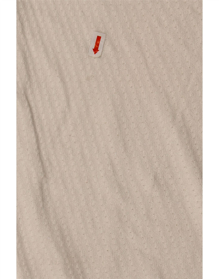 Suéter masculino ZARA com gola redonda e viscose branca pequena