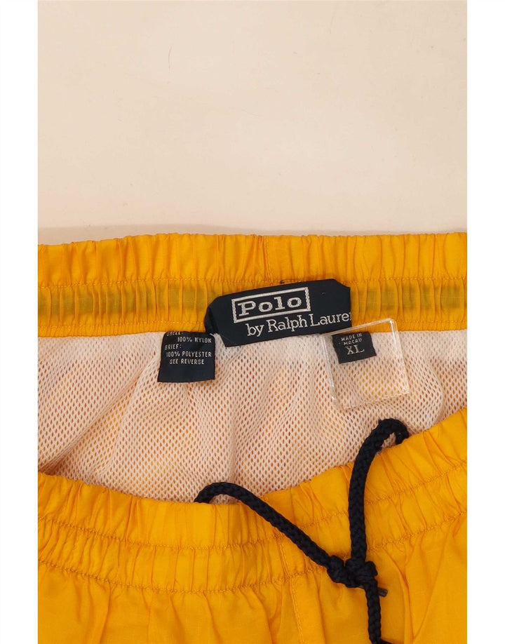 Polo Ralph Lauren Shorts de natação masculino XL poliéster amarelo
