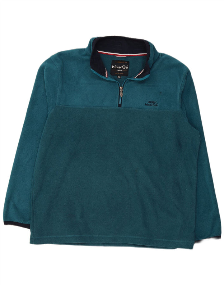 Weird Fish Masculino Fleece Jumper 2XL Azul Poliéster