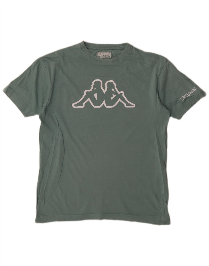Camiseta feminina Kappa com estampa gráfica UK 14 verde médio