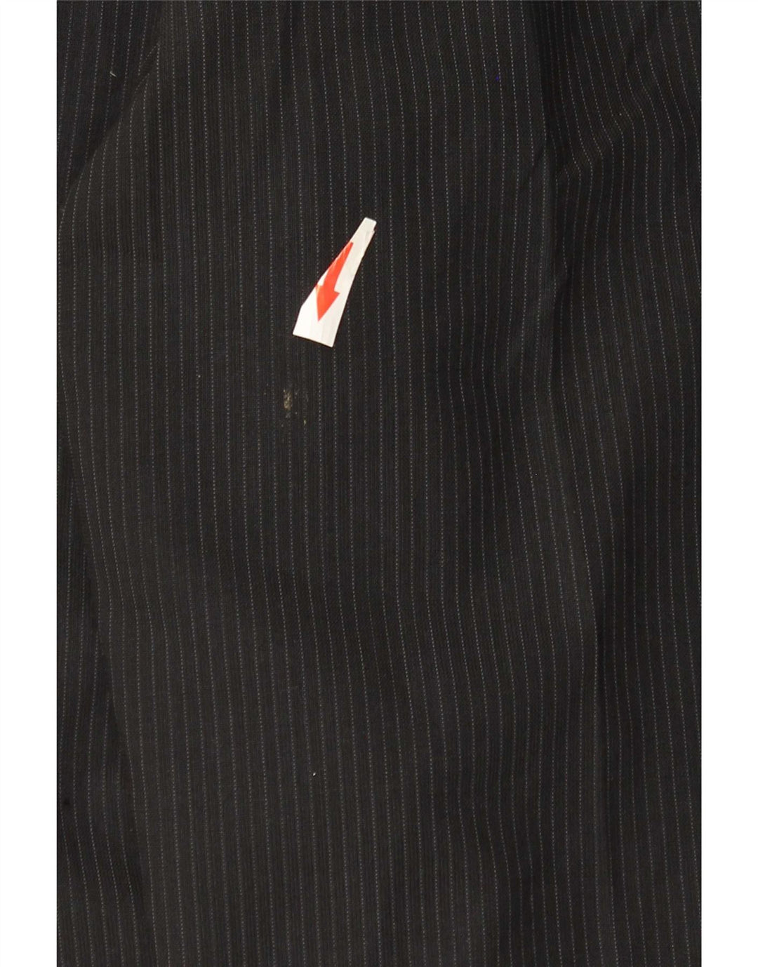Calça masculina de terno Marks & Spencer W36 L33 preta listrada de poliéster