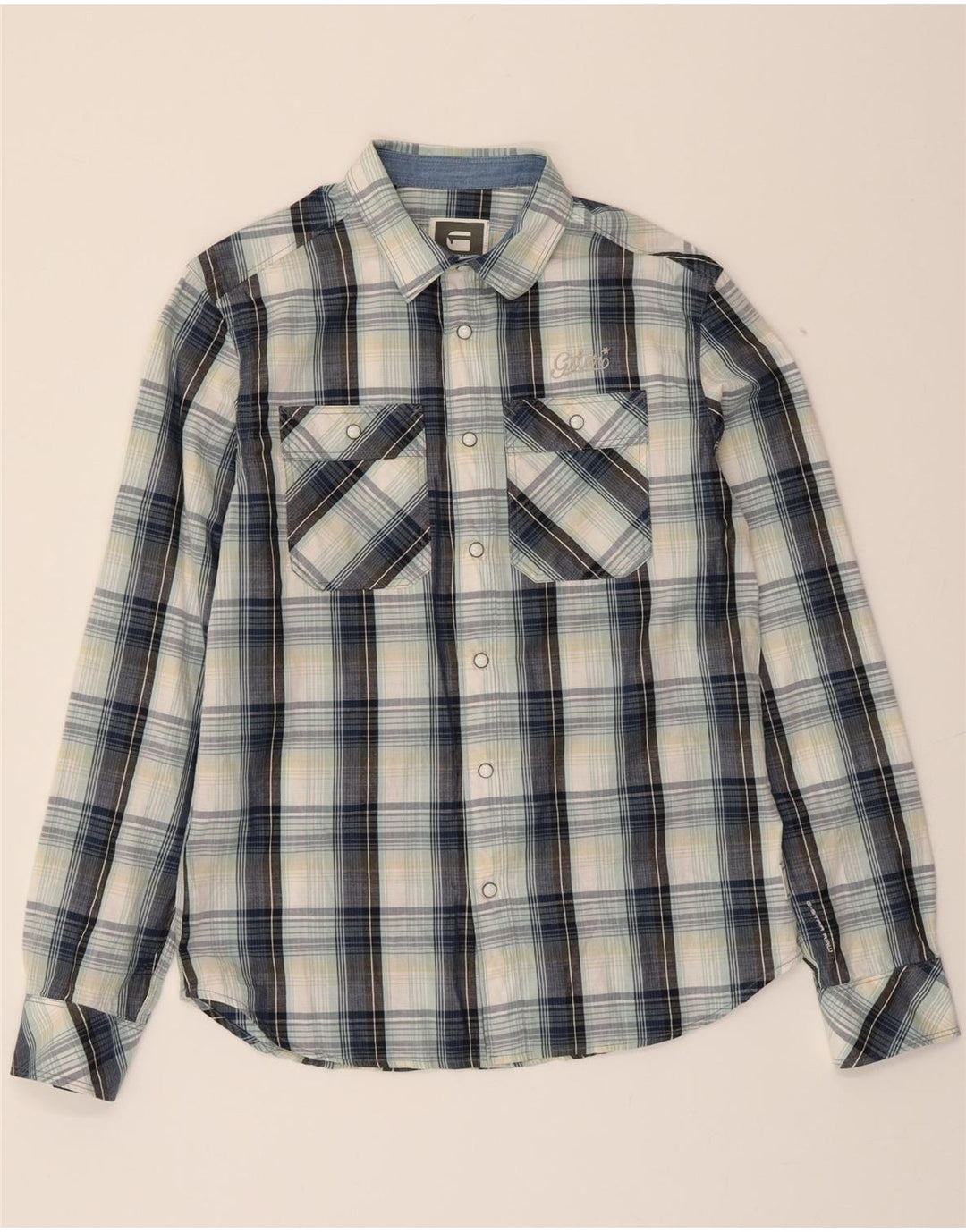 G-STAR Mens Shirt Medium Multicoloured Check Cotton Vintage G-Star and Second-Hand G-Star from Messina Hembry 
