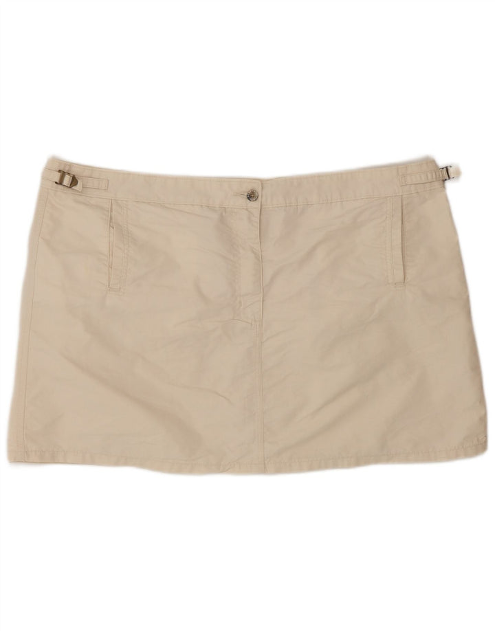 Mini saia feminina Wrangler W38 XL algodão bege