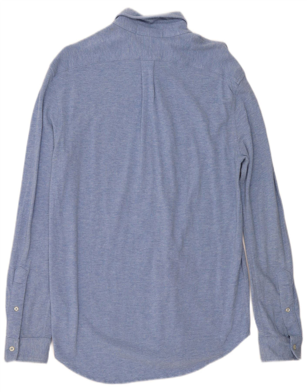 Camisa masculina Ralph Lauren pequena azul algodão