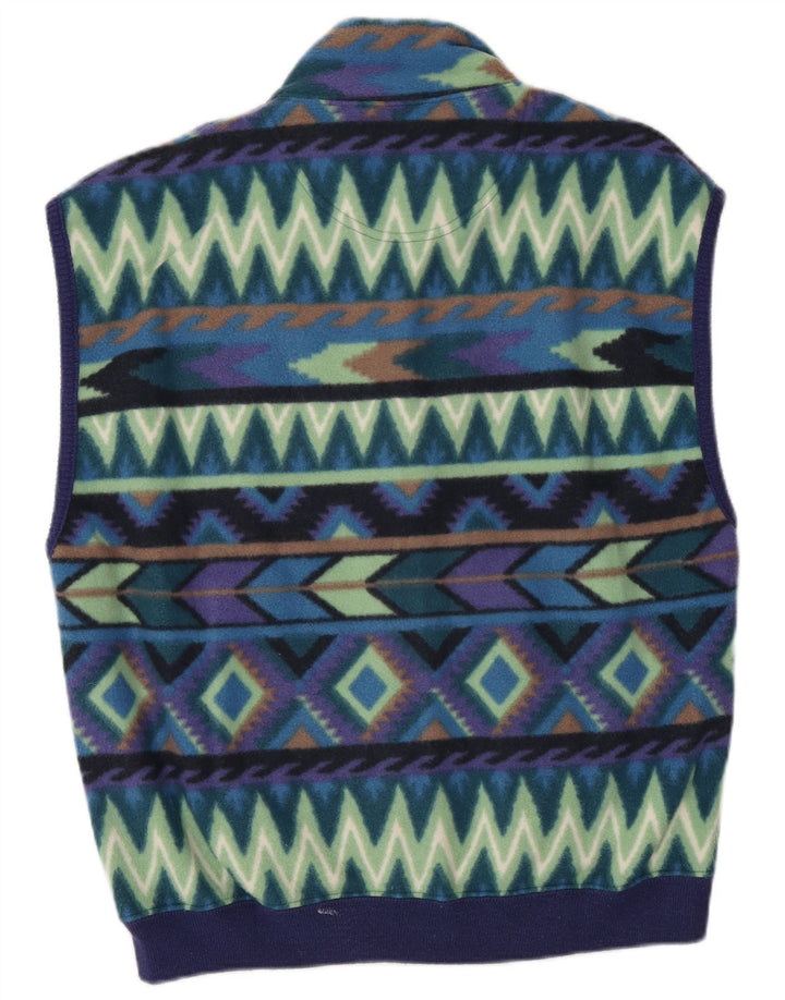 Sevres Mens Fleece Gilet Pequeno Poliéster Geométrico Multicolorido