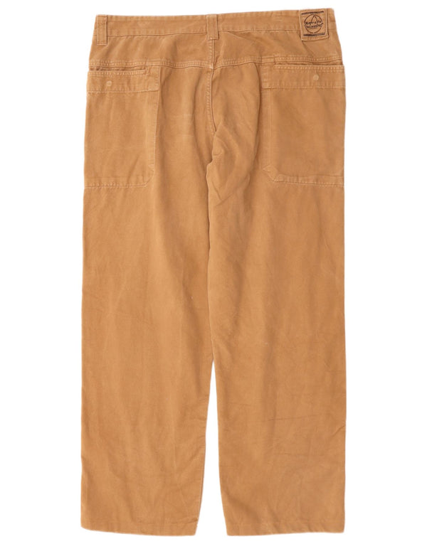 Murphy & Nye Mens Sailmakers Straight Chino Calças W38 L28 Algodão Bege