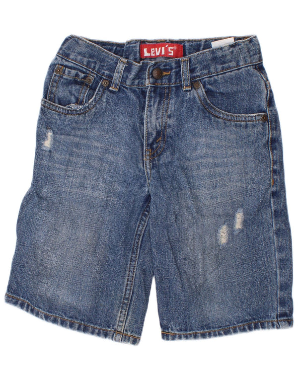 Shorts jeans Levi's Boys 6-7 anos W24 Azul Ramie