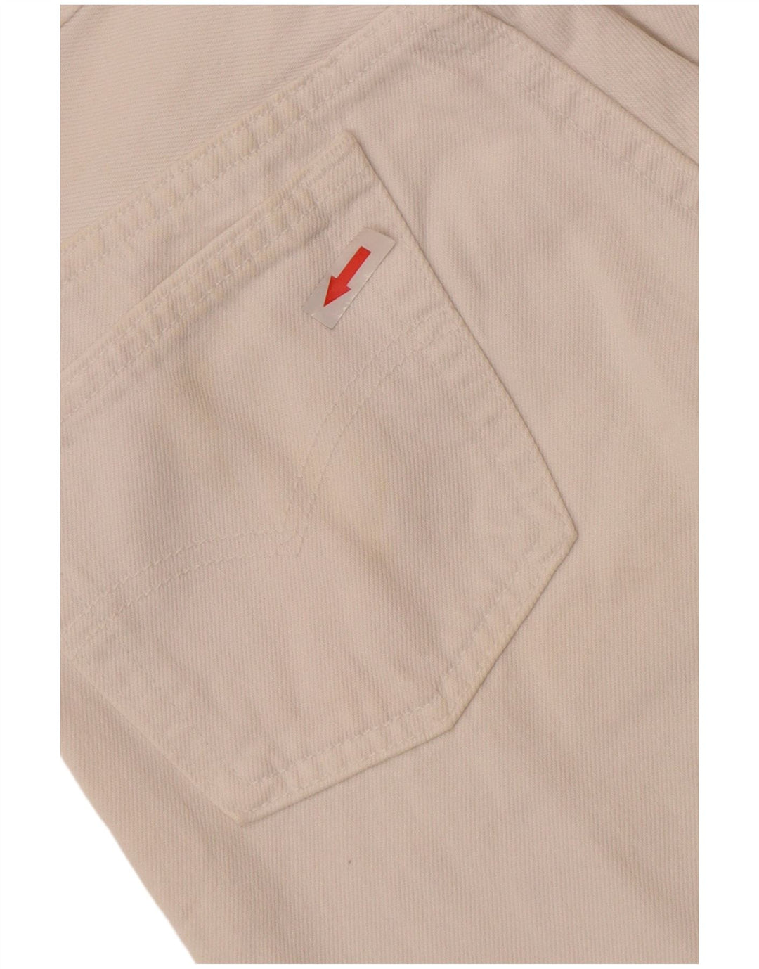 Calça jeans feminina Levi's 501 Straight W28 L32 algodão branco