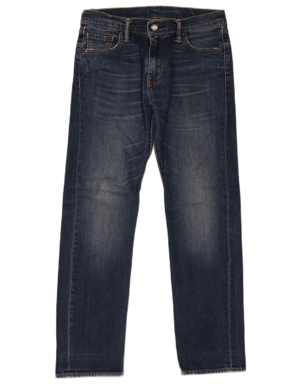 Calça jeans reta masculina Levi's W30 L30 azul algodão