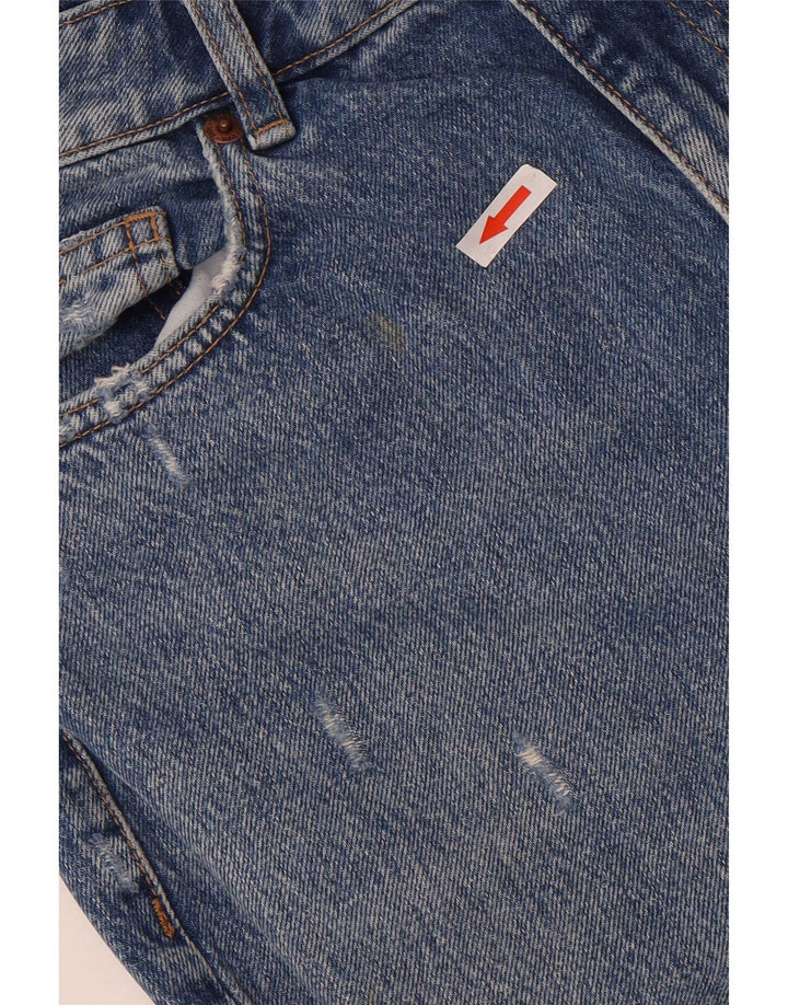 Calça jeans reta feminina Zara EU 40 médio W30 L27 algodão azul