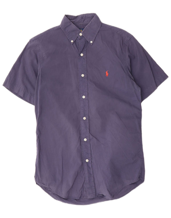 Ralph Lauren Camisa polo masculina de manga curta XS azul marinho algodão