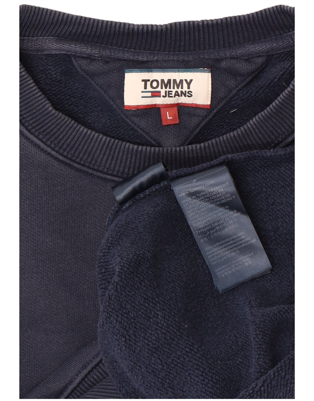TOMMY HILFIGER Suéter oversized feminino Reino Unido 16 grande azul marinho