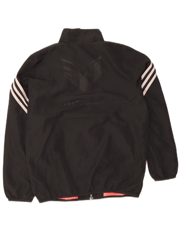 Casaco de treino Adidas Boys 11-12 anos preto poliéster