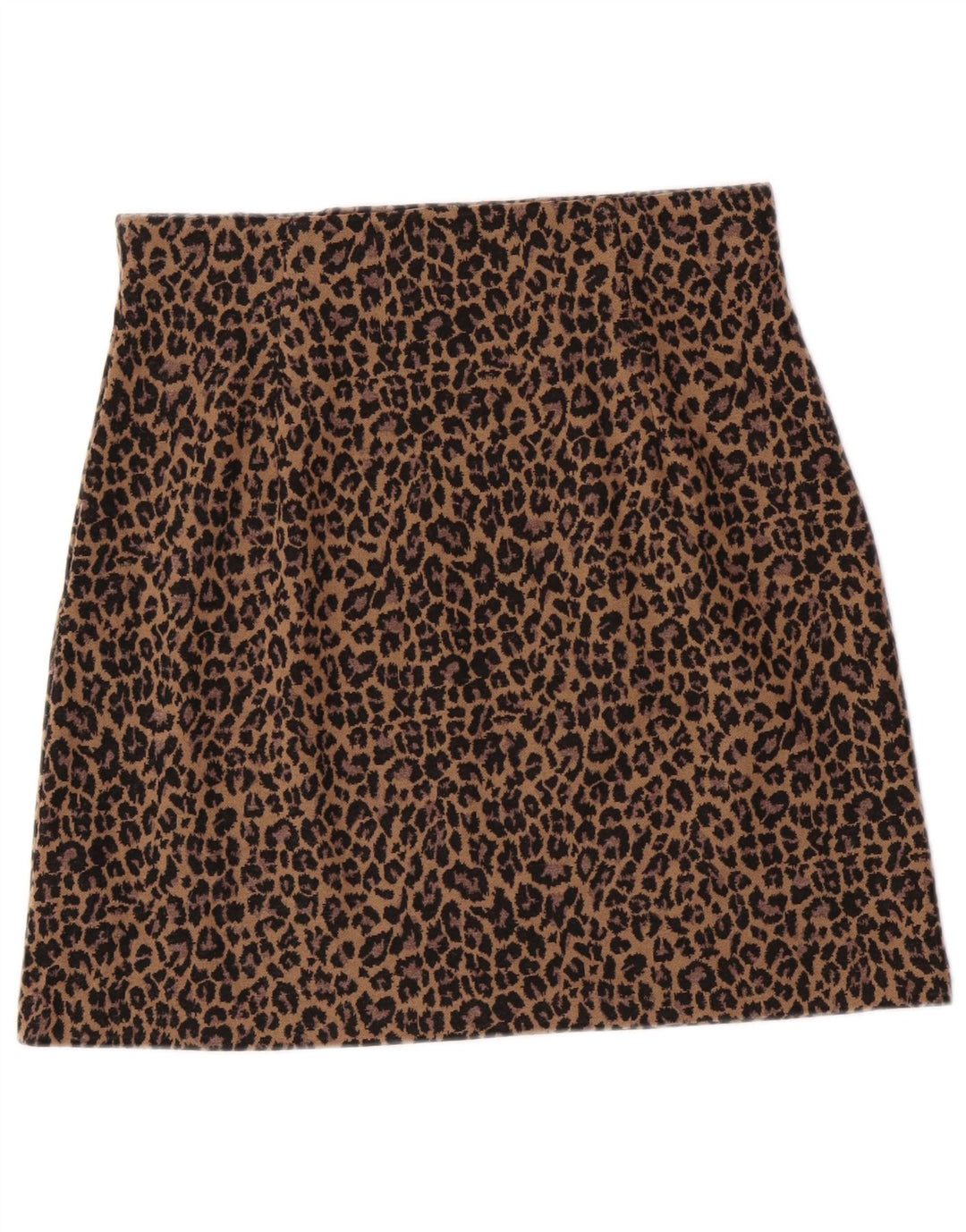 Minissaia feminina Marks & Spencer Reino Unido 12 médio W30 leopardo marrom