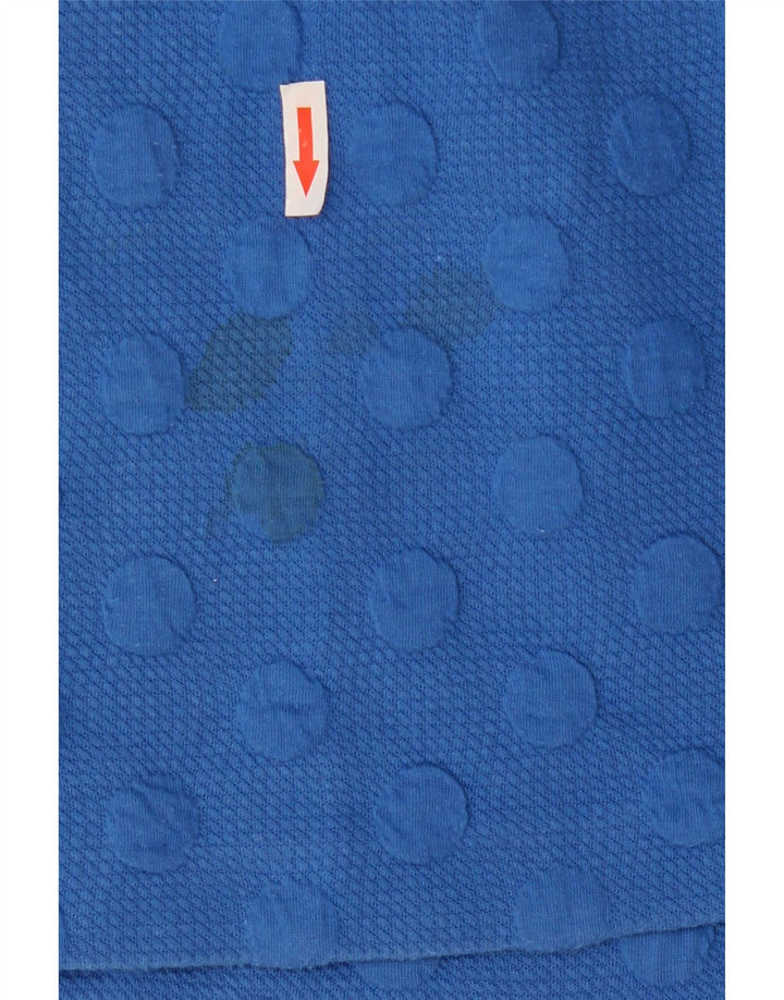 Saia feminina Boden UK 10 pequena W28 azul bolinhas poliéster