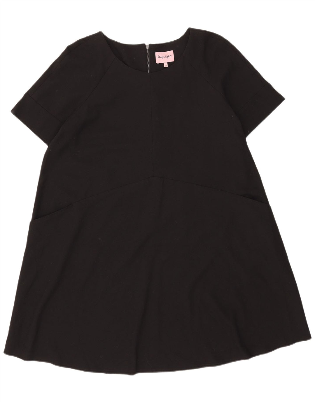 Vestido básico feminino Phase Eight UK 14 grande poliéster preto
