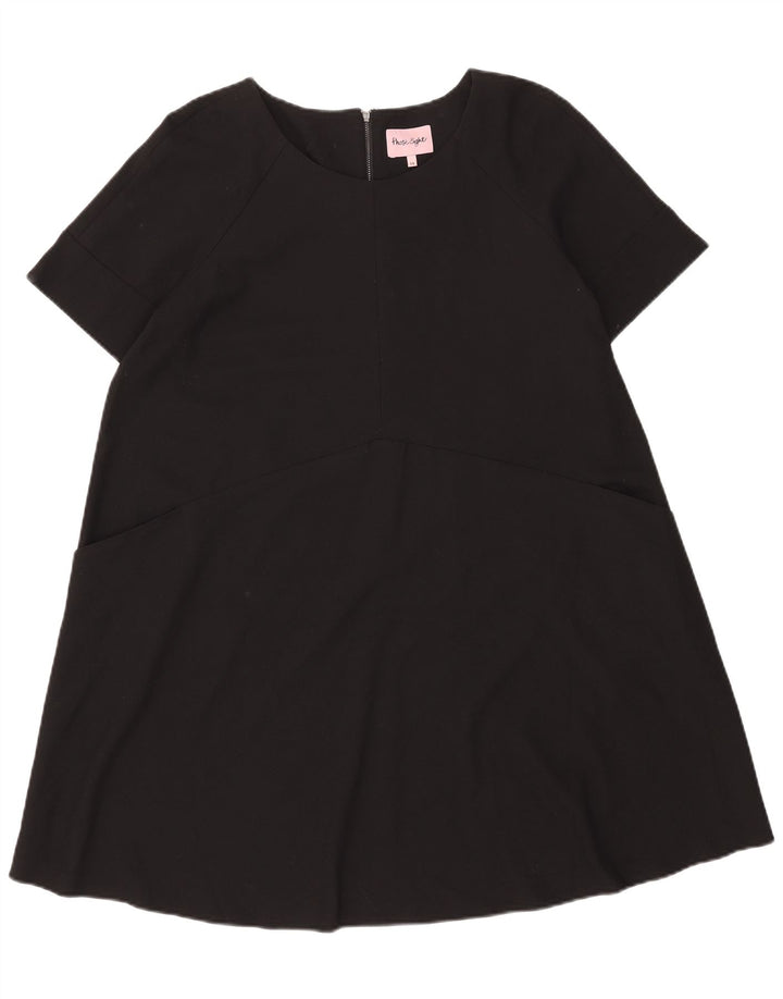 Vestido básico feminino Phase Eight UK 14 grande poliéster preto