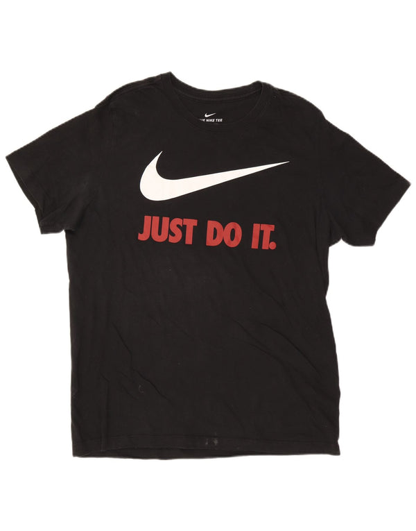 Camiseta Nike masculina gráfica grande preta