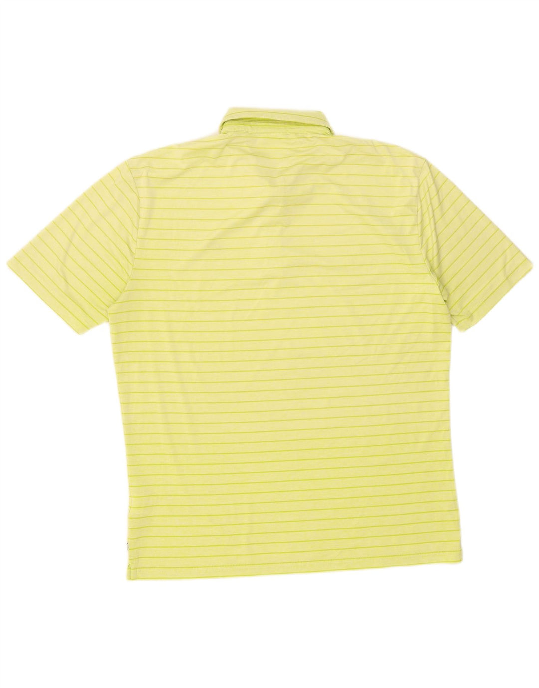 Camisa polo masculina Calvin Klein grande poliéster listrado amarelo