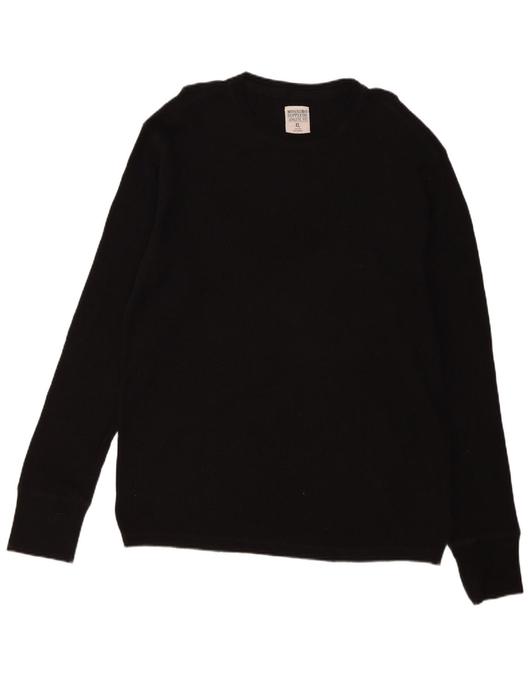 Mossimo Suéter masculino com gola redonda XL algodão preto