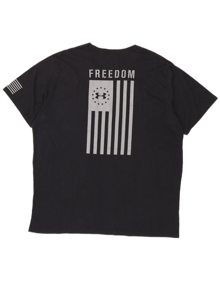 Camiseta masculina Under ARMOR Heat Gear Graphic Top 3XL preta