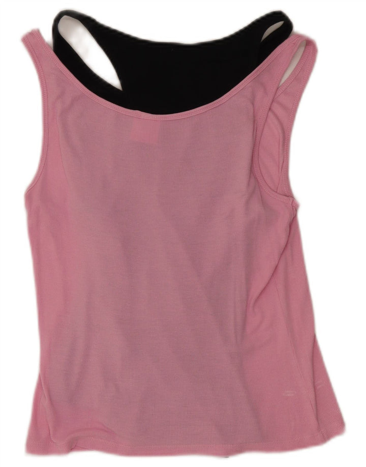 Colete feminino Arena UK 12 algodão colorblock rosa médio