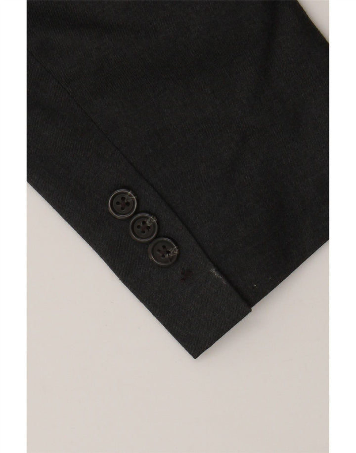 Jaqueta blazer masculina Chaps com 2 botões UK 44 2XL cinza poliéster