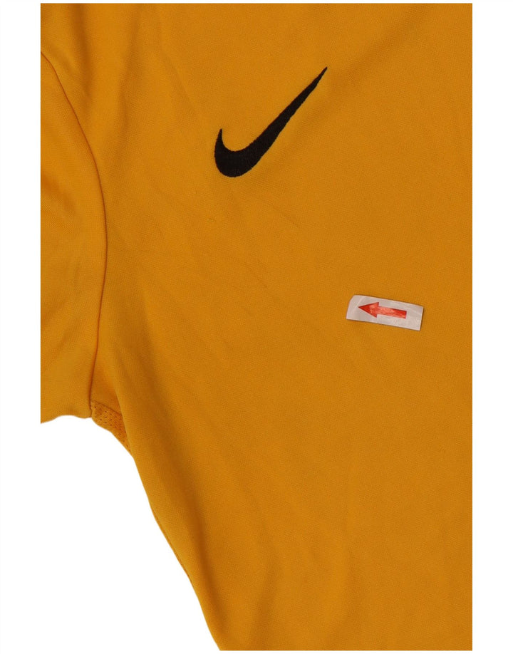 Camiseta Nike Boys Dri Fit Top 12-13 Anos Grande Poliéster Amarelo