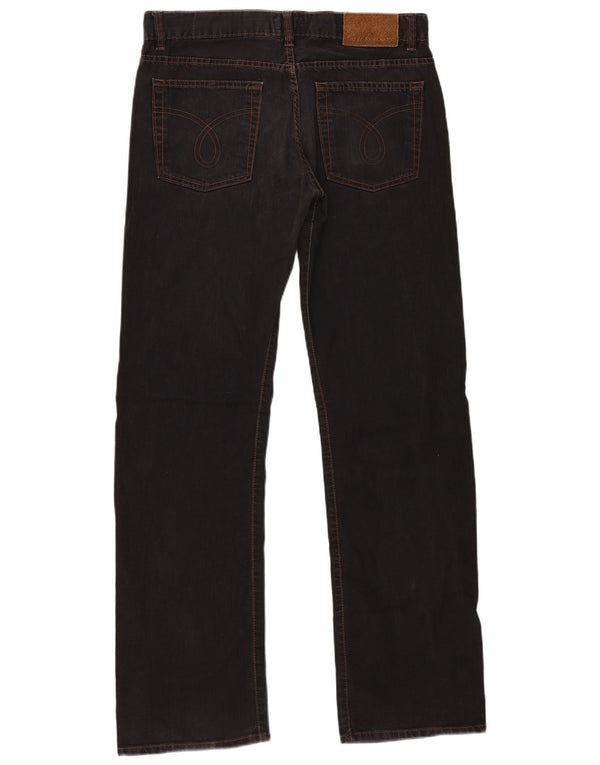 Calça jeans reta masculina Calvin Klein W32 L33 algodão preto