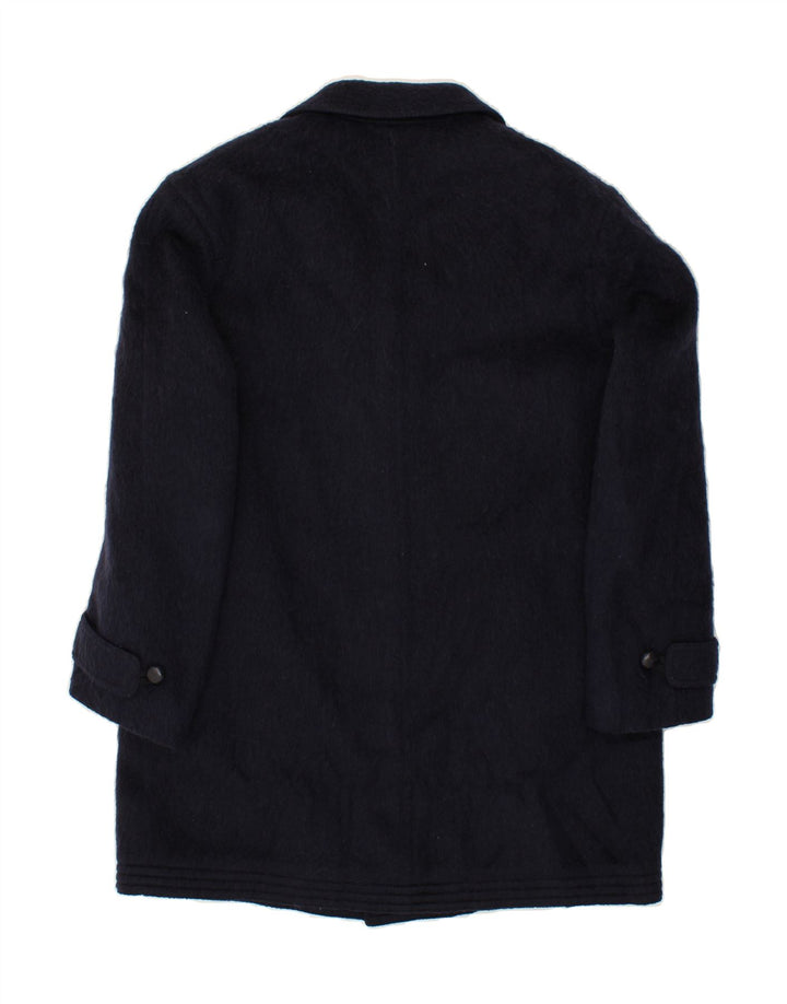 Sobretudo masculino DOLOMITEN UK 38 mohair azul marinho médio